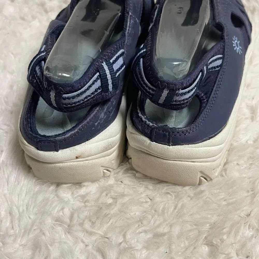 No Boundaries leather Navy Blue tracker sandals size 10 - Picture 5 of 11